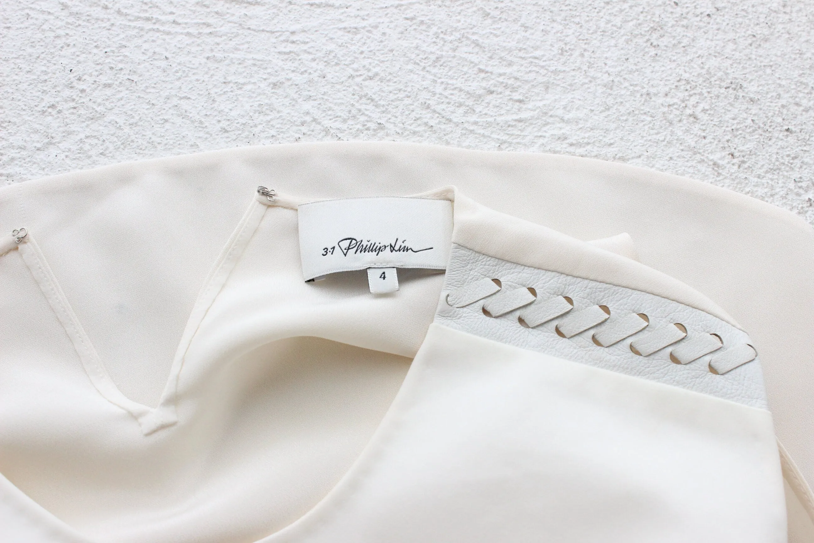 2000s 3.1 Phillip Lim Silk & Leather Layered Relaxed Mini